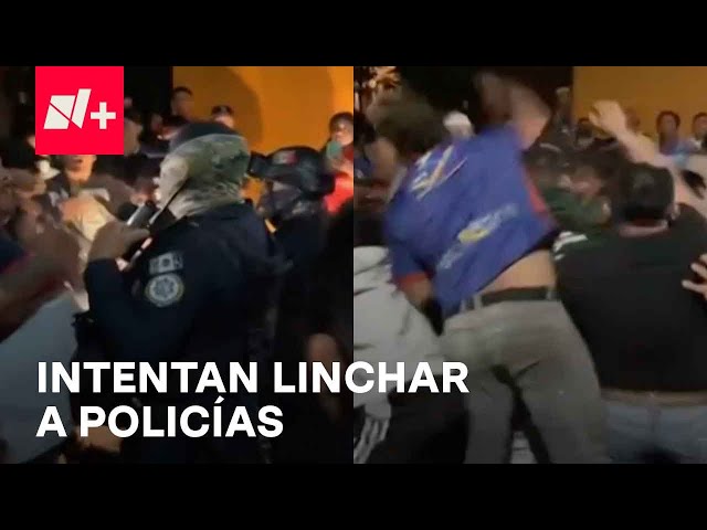 Habitantes intentan linchar a policías en Veracruz, habrían disparado contra joven inocente