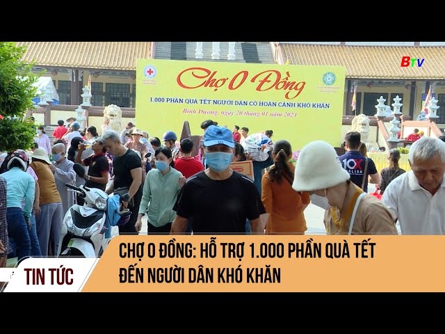 Chợ 0 đồng: hỗ trợ 1.000 phần quà tết đến người dân khó khăn