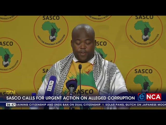 NSFAS | Sasco calls for urgent action on alleged corruption