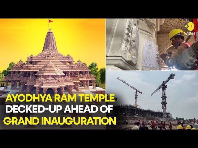 Ayodhya Ram Mandir LIVE: Preparations in full swing for Ram Mandir consecration ceremony in Ayodhya