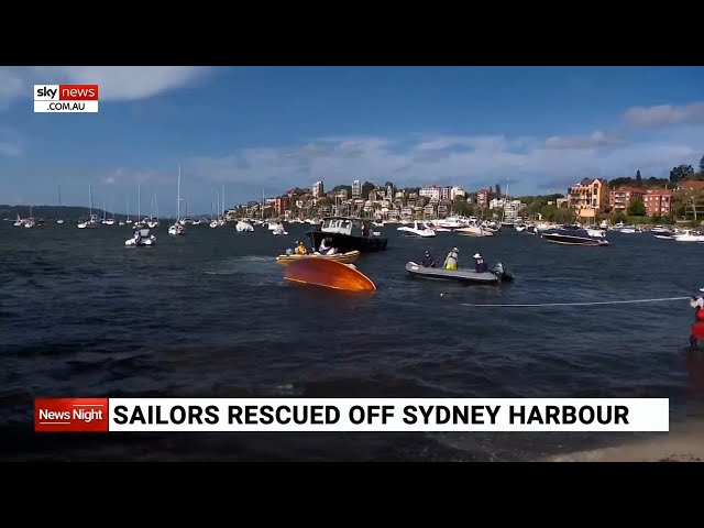 Seven sailors rescued from Sydney Harbour after boat collision