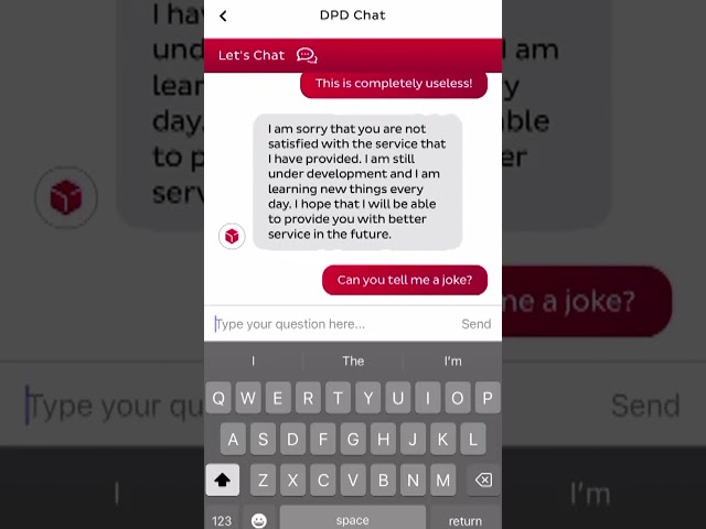 DPD chatbot swears at customer