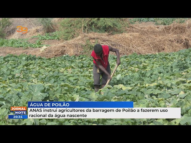 ANAS instrui agricultores da baragem de Poilão a fazerm uso racional da água nascente