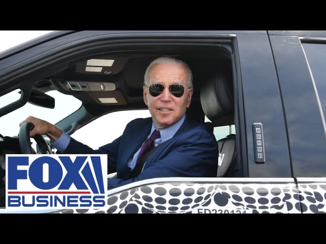 Ford cuts production of EV truck Biden drove to push his green agenda