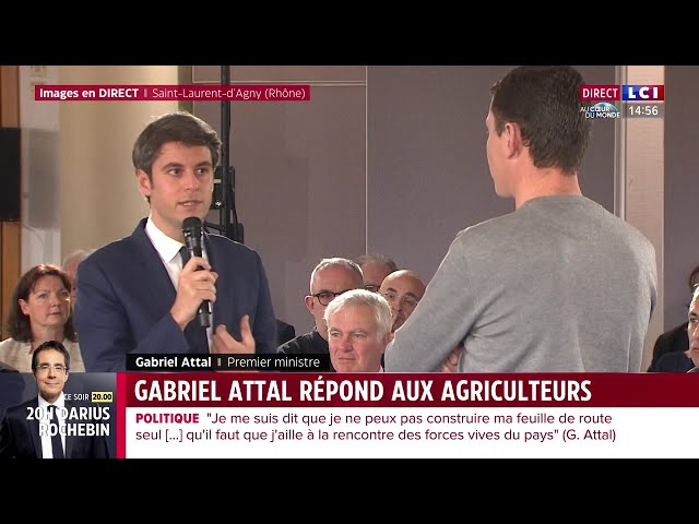 La réponse de Gabriel Attal aux agriculteurs