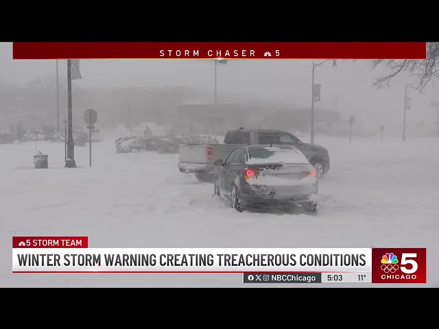 Heavy snow continues to pound Northwest Indiana, snarling evening commute