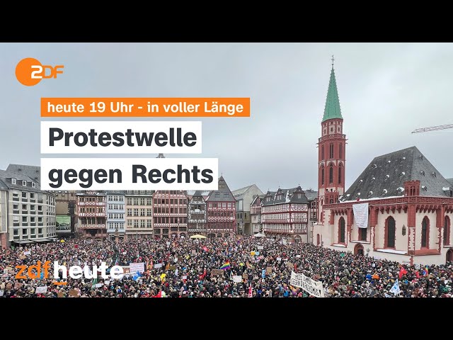 heute 19:00 Uhr vom 20.01.2024 Demos gegen rechts, Parteigründung WerteUnion, Kulturhauptstadt 2024