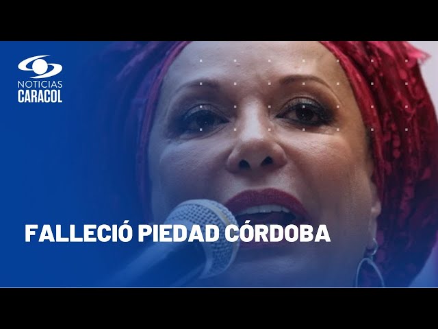 Murió Piedad Córdoba, senadora del Pacto Histórico. Estas son algunas de las reacciones