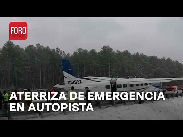 Avioneta aterriza de emergencia en autopista en Virginia, Estados Unidos - Las Noticias