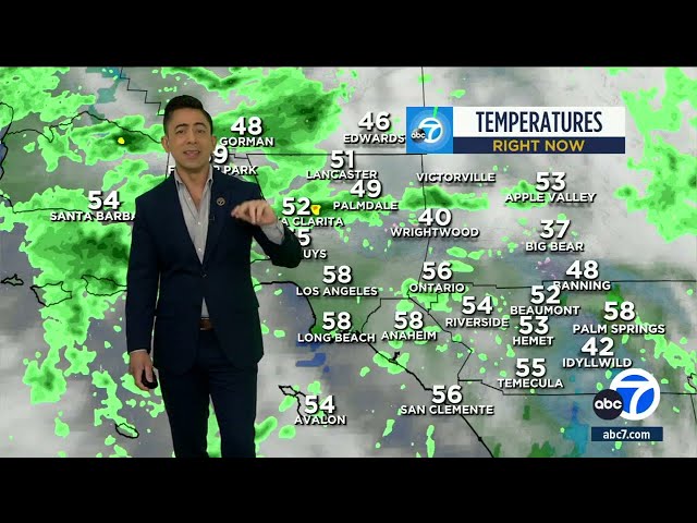 Here's where and when the rain will fall this weekend in Southern California