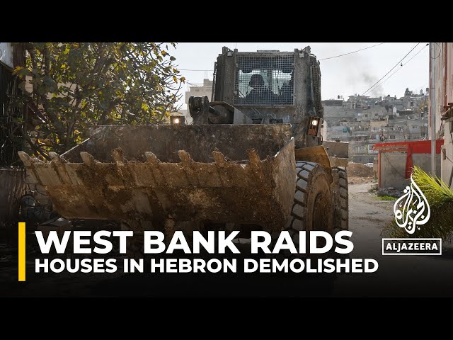 Israeli Forces demolished several houses in Hebron in the occupied West Bank in an overnight raid