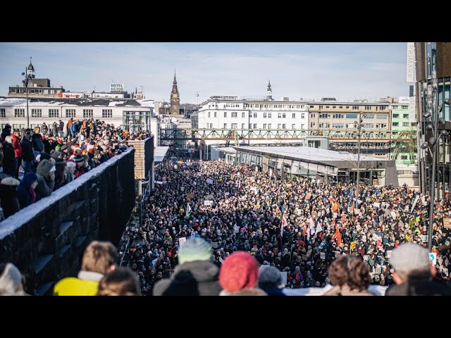 Thousands gather in Germany to protest against the radical right