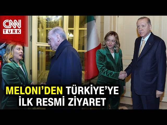 Cumhurbaşkanı Erdoğan, İtalya Başbakanı Meloni'yi Kabul Etti! #Haber