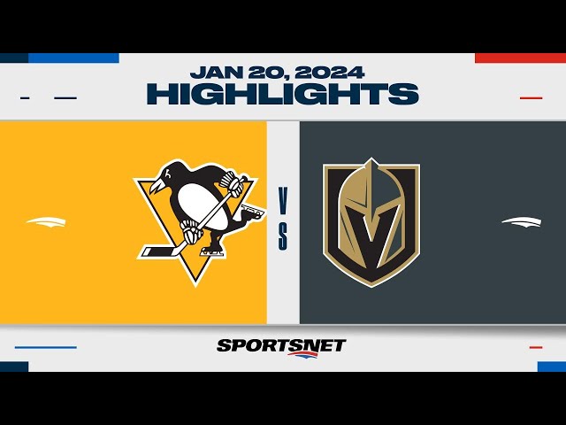 NHL Highlights | Penguins vs. Golden Knights - January 20, 2024