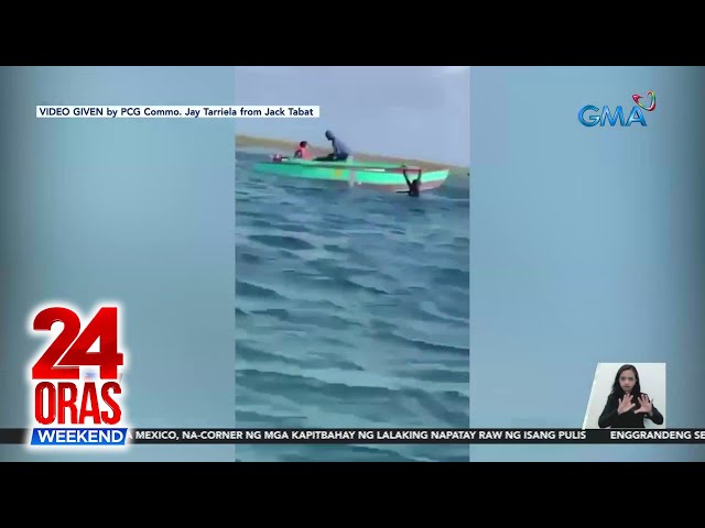 Pangunguha ng sea shells ng mga mangingisdang Pinoy sa Bajo De Masinloc,... | 24 Oras Weekend