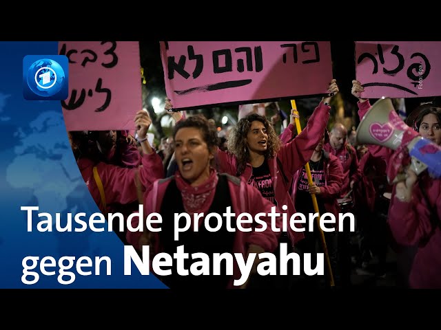 Tausende protestieren in Israel gegen Netanyahu