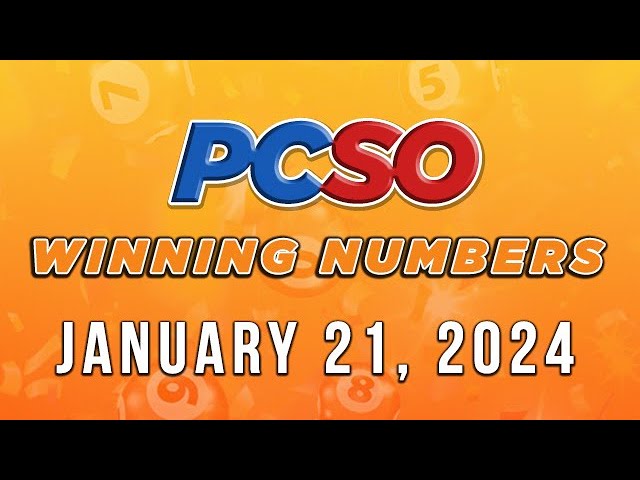 P60M Jackpot Ultra Lotto 6/58, 2D, 3D, and Superlotto 6/49 | January 21, 2024