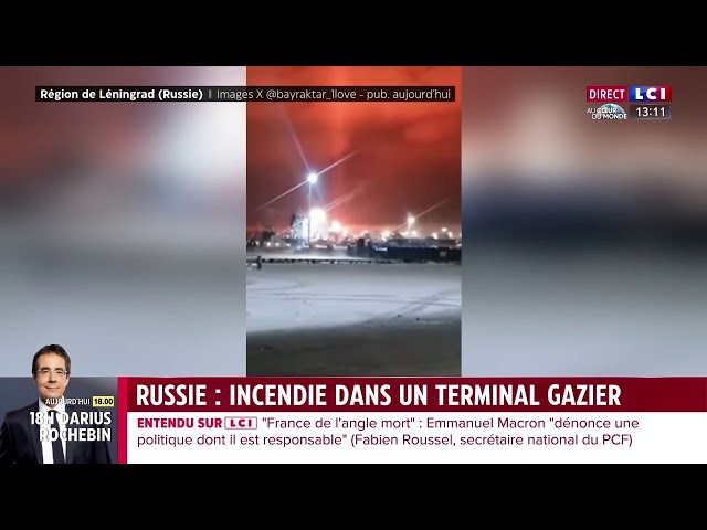 Un terminal gazier incendié en Russie