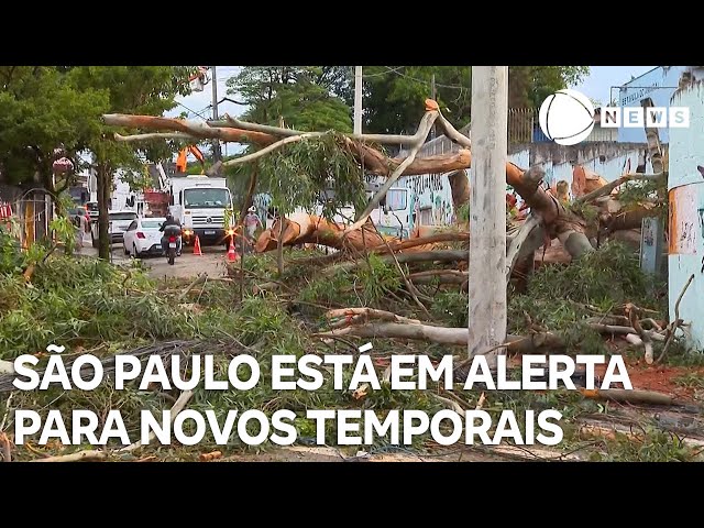 Estado de São Paulo está em alerta para fortes chuvas