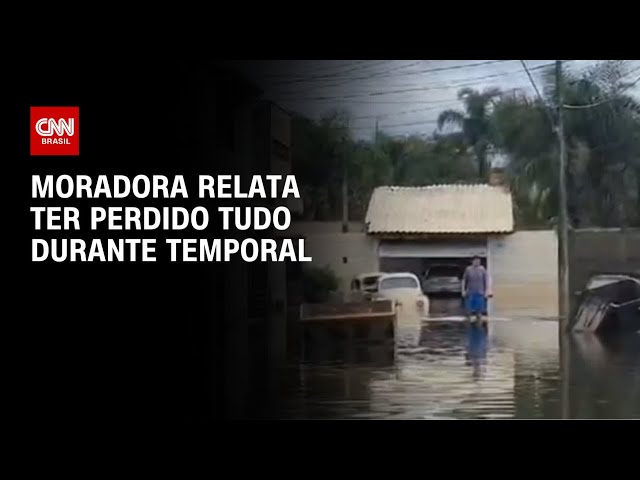 Moradora relata ter perdido tudo durante temporal | AGORA CNN