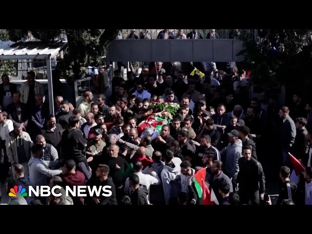 Funeral held for a 17-year-old Palestinian-American killed in West Bank