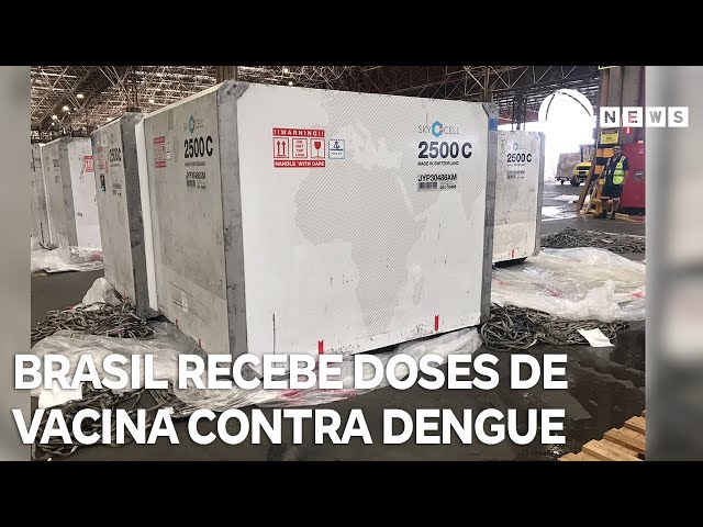 Primeiras doses da vacina contra dengue chegam ao Brasil