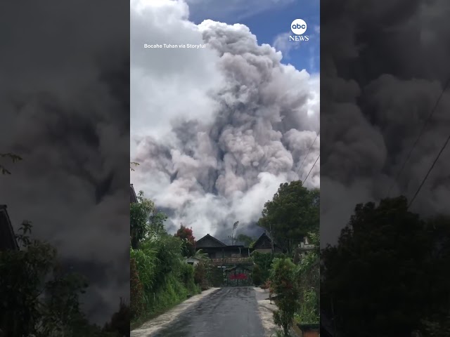 Indonesia's Mount Merapi erupts