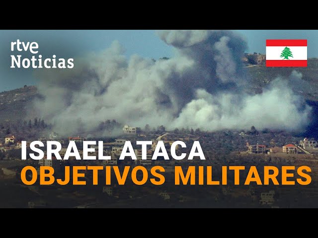 ISRAEL difunde imágenes de BOMBARDEOS a INFRAESTRUCTURAS de HIZBULÁ en EL LÍBANO l RTVE