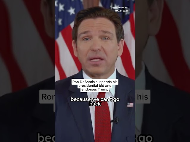 BREAKING: Ron DeSantis suspends his presidential campaign