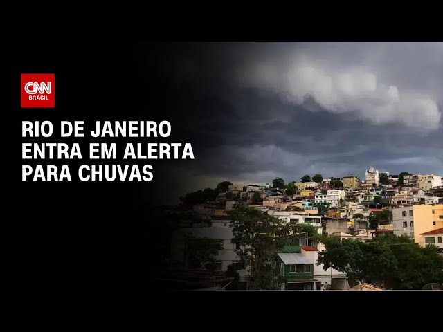 Rio de Janeiro entra em alerta para chuvas | AGORA CNN