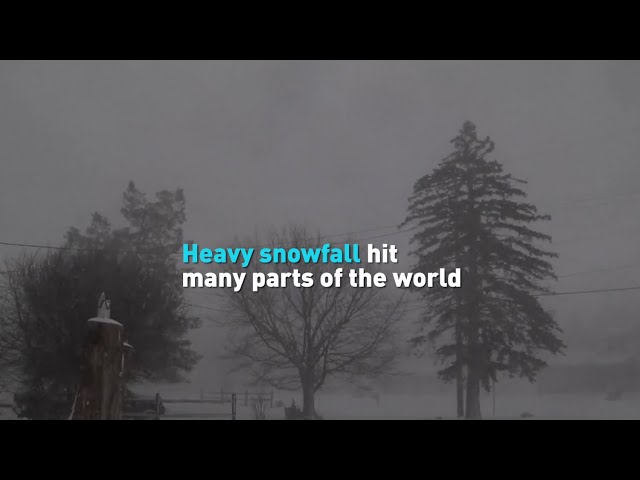 Heavy snowfall hit many parts of the world