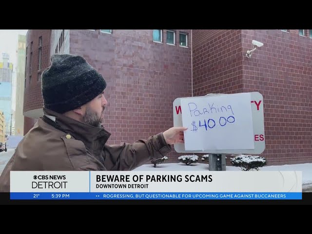 Parking scam during the Detroit Lions game