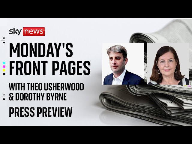 Press Preview: Monday's papers