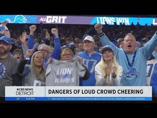 Dangers of loud crowd cheering