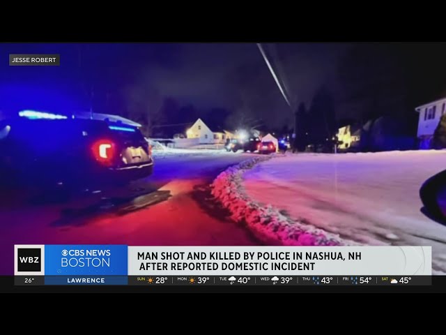 Man dead after police shooting in Nashua, New Hampshire