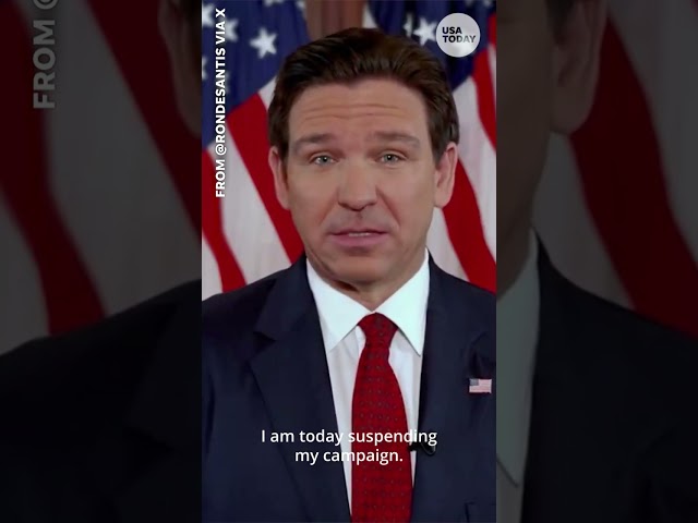 Florida Gov. Ron DeSantis drops out of race, endorses Donald Trump #Shorts