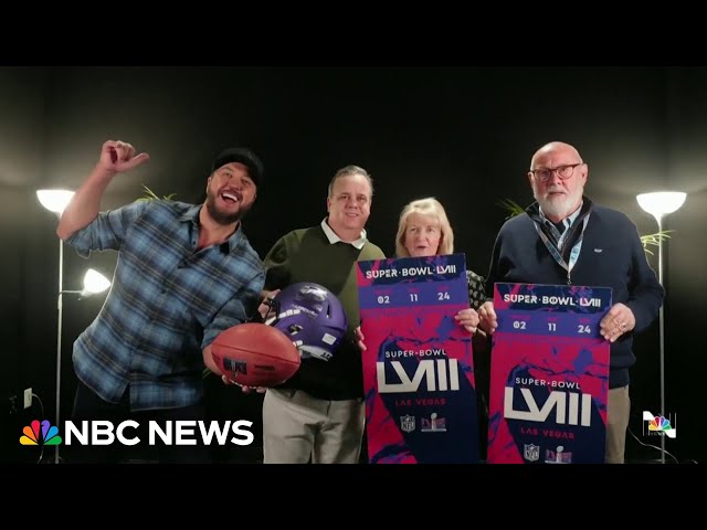 ‘I’m going to Vegas!’: Football fans surprised with tickets to Super Bowl