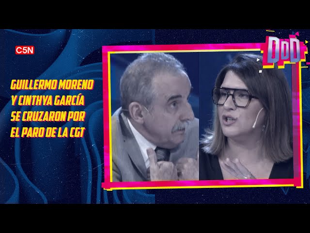 FUERTE CRUCE entre GUILLERMO MORENO y CYNTHIA GARCÍA - DURO DE DOMAR