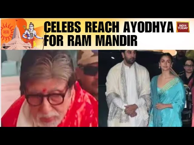 Amitabh Bachchan, Anupam Kher, Manoj Joshi, Other Celebs Reach Ayodhya For Ram Mandir Inauguration