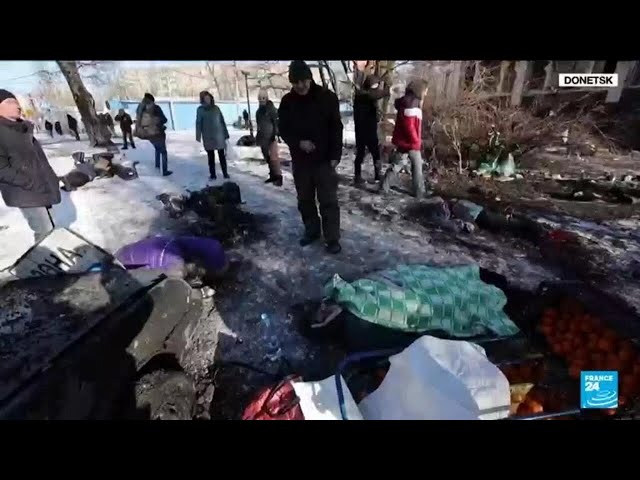 Ukraine : un bombardement fait 27 morts à Donetsk, sous contrôle russe • FRANCE 24