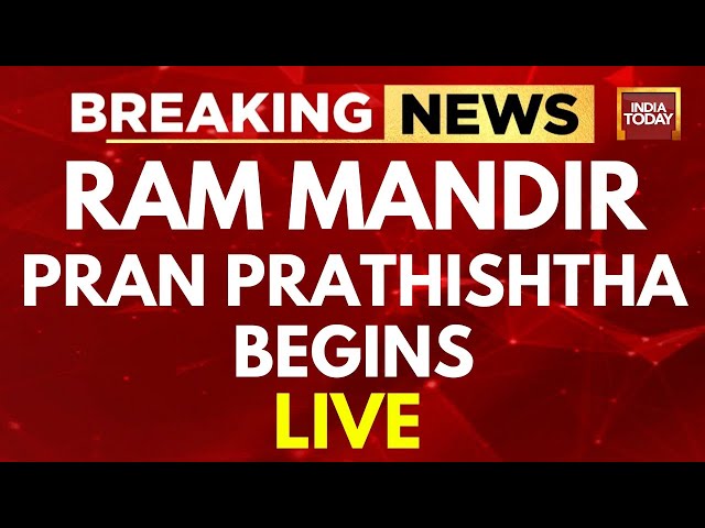 Ram Mandir Pran Prathishtha Ayodhya LIVE | Ayodhya Ram Mandir Inauguration | India Today News Live