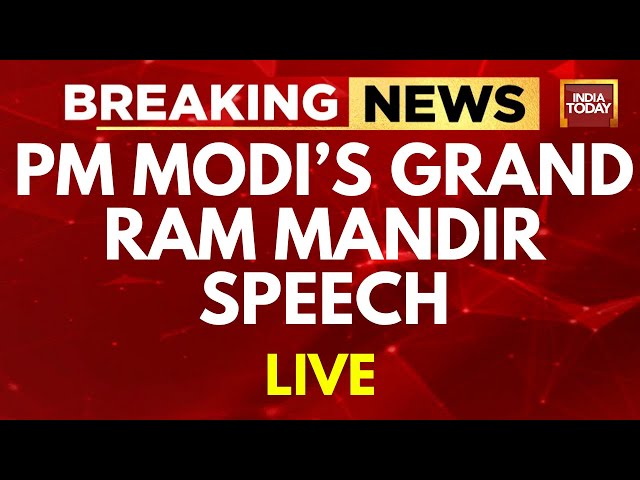 PM Modi's Speech Today At Ram Mandir LIVE | PM Modi Ram Mandir Pran Prathishtha Speech LIVE