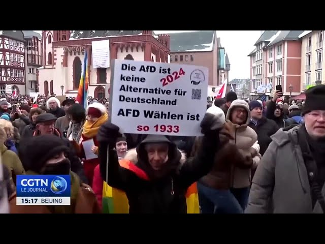 Des manifestations contre le parti d'extrême droite AFD se déroulent en Allemagne