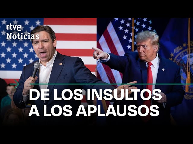 EE.UU.: TRUMP agradece que RON DESANTIS le APOYE tras RENUNCIAR a la CARRERA PRESIDENCIAL |