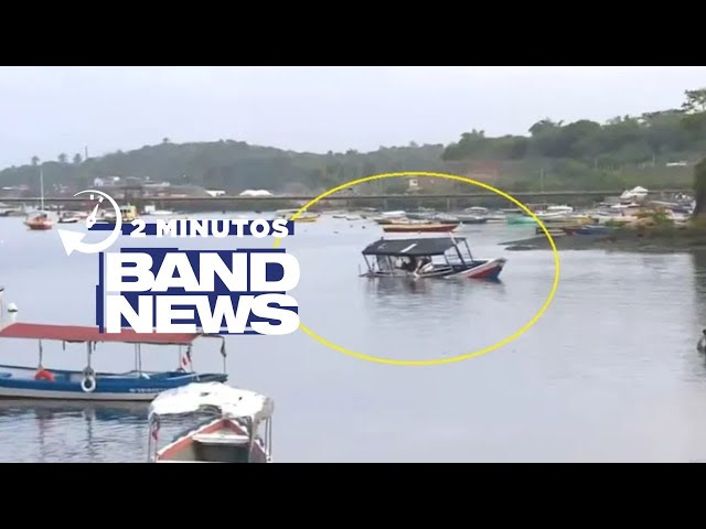 BandNews em 2 Minutos (22/01/24 - Manhã) 5 pessoas morrem após uma embarcação naufragar na Bahia