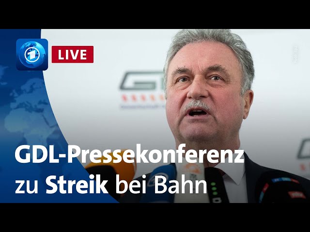 Erneut Streiks bei der Bahn: Pressekonferenz der GDL