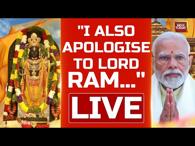 PM Modi Speech LIVE From Ayodhya Ram Mandir | Ram Lalla Idol | Ram Mandir Pran Pratishtha Ceremony