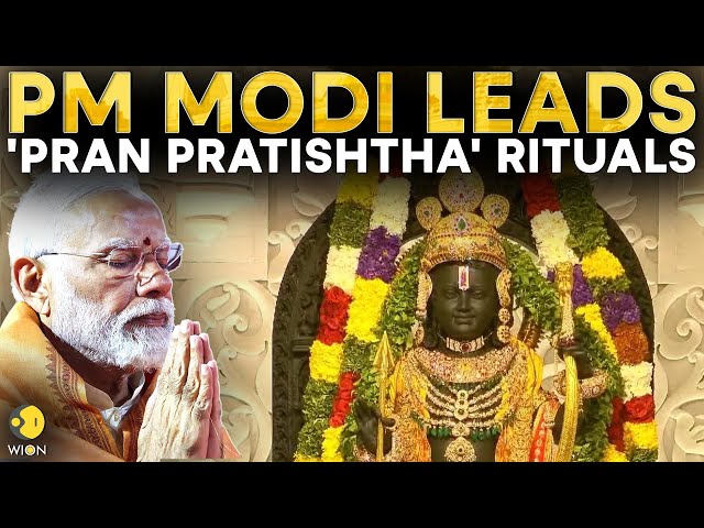 Ram Mandir Pran Pratistha LIVE: PM Modi at Ayodhya Ram Mandir LIVE | Ram Mandir Inauguration LIVE