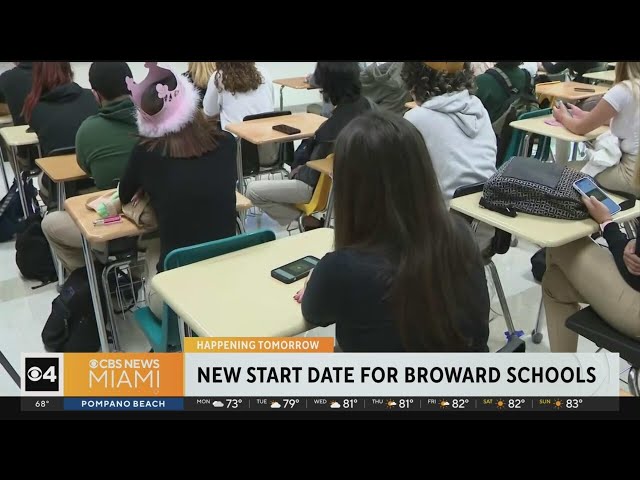 Broward school board to consider proposal to change the start date of the new school year