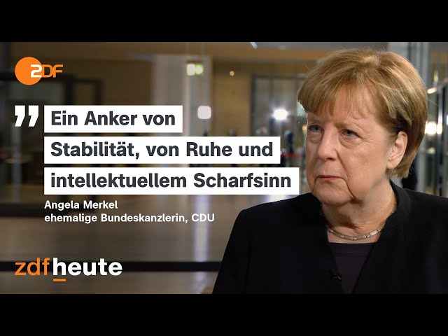 Angela Merkel über den verstorbenen Wolfgang Schäuble im ZDF-Interview